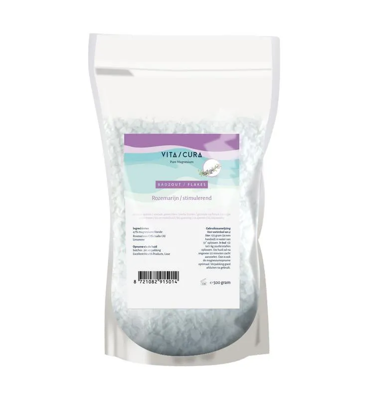 Vitacura Magnesium Zout Flakes Rozemarijn (500 gr)