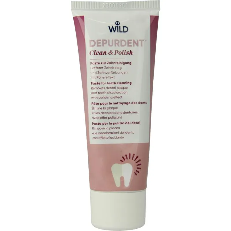 Wild Depurdent Clean & Polish Whitening Tandpasta (75 ml)