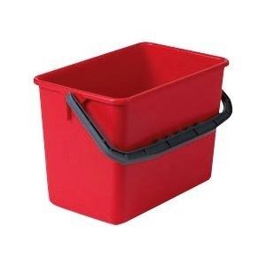 Ecolab Werkwagen Emmer 6 Liter Rood (1 stuk)