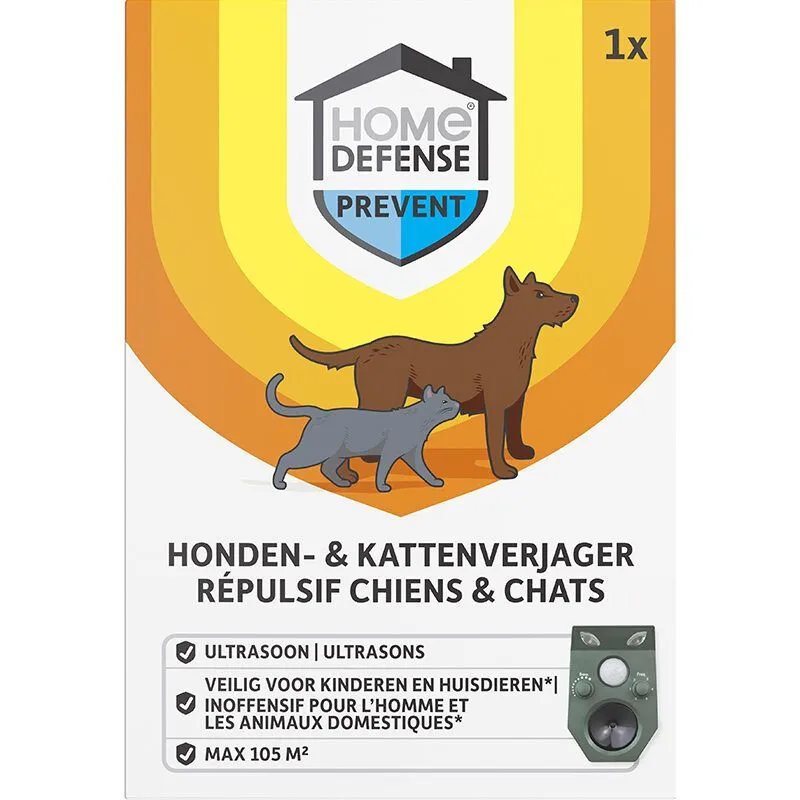 Home Defense Honden- & Kattenverjager 105M2 (1 Stuk)