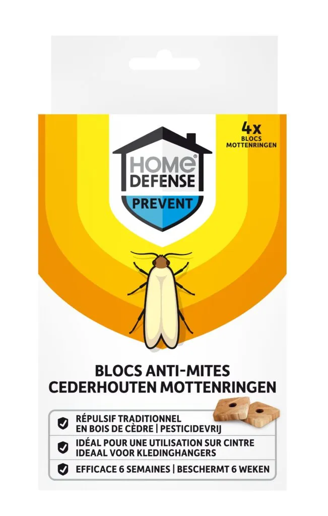 Home Defense Kledingmotten Ringen (4 stuks)