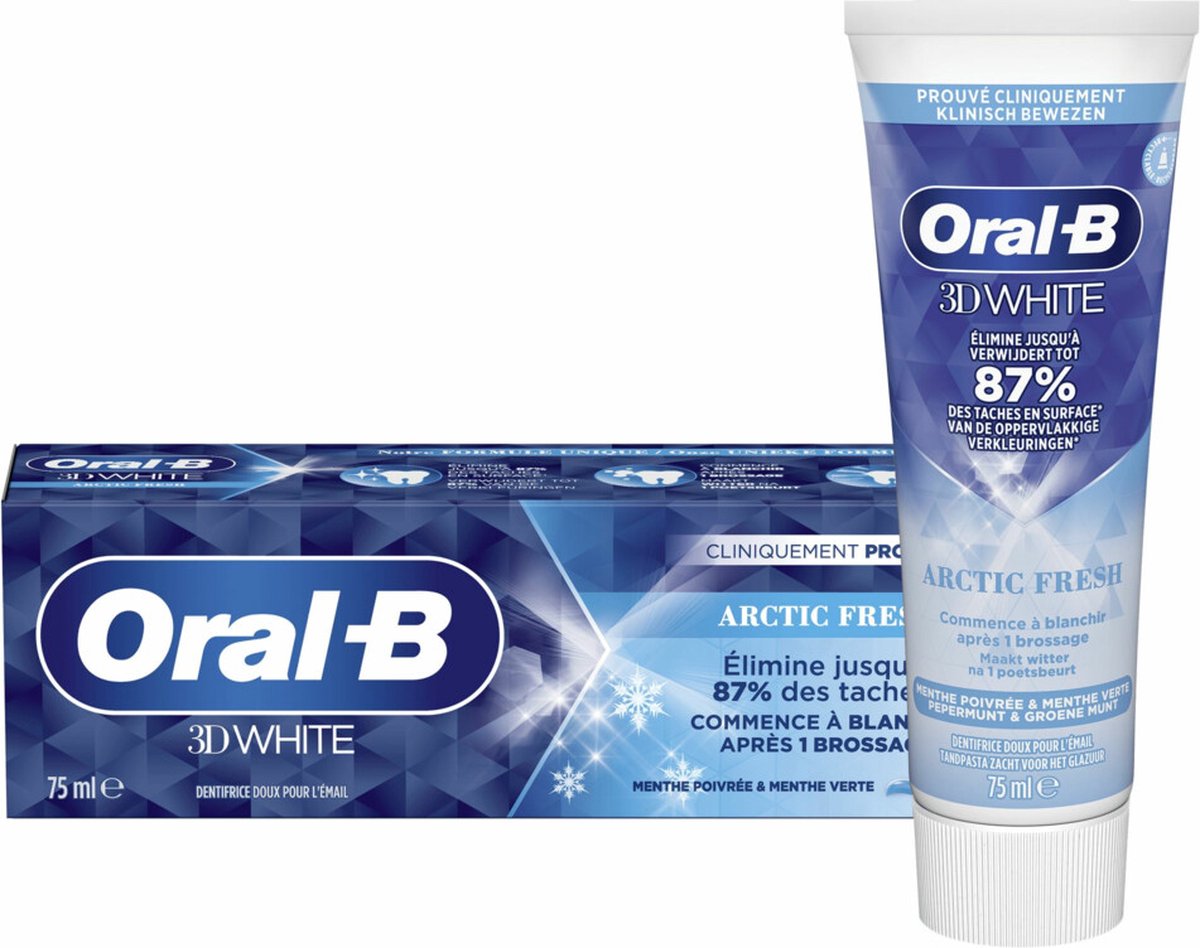 Oral B Tandpasta 3D White Arctic Fresh (75 ml) - image 2