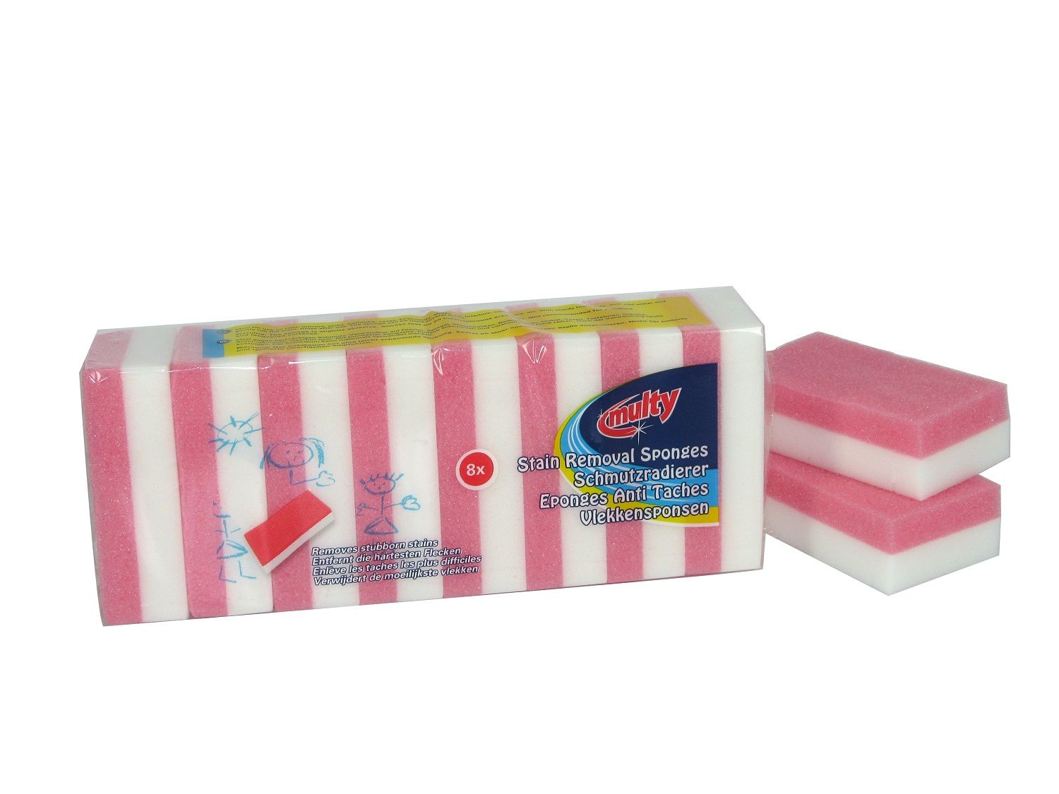Multy Vlekkenspons (8 stuks)