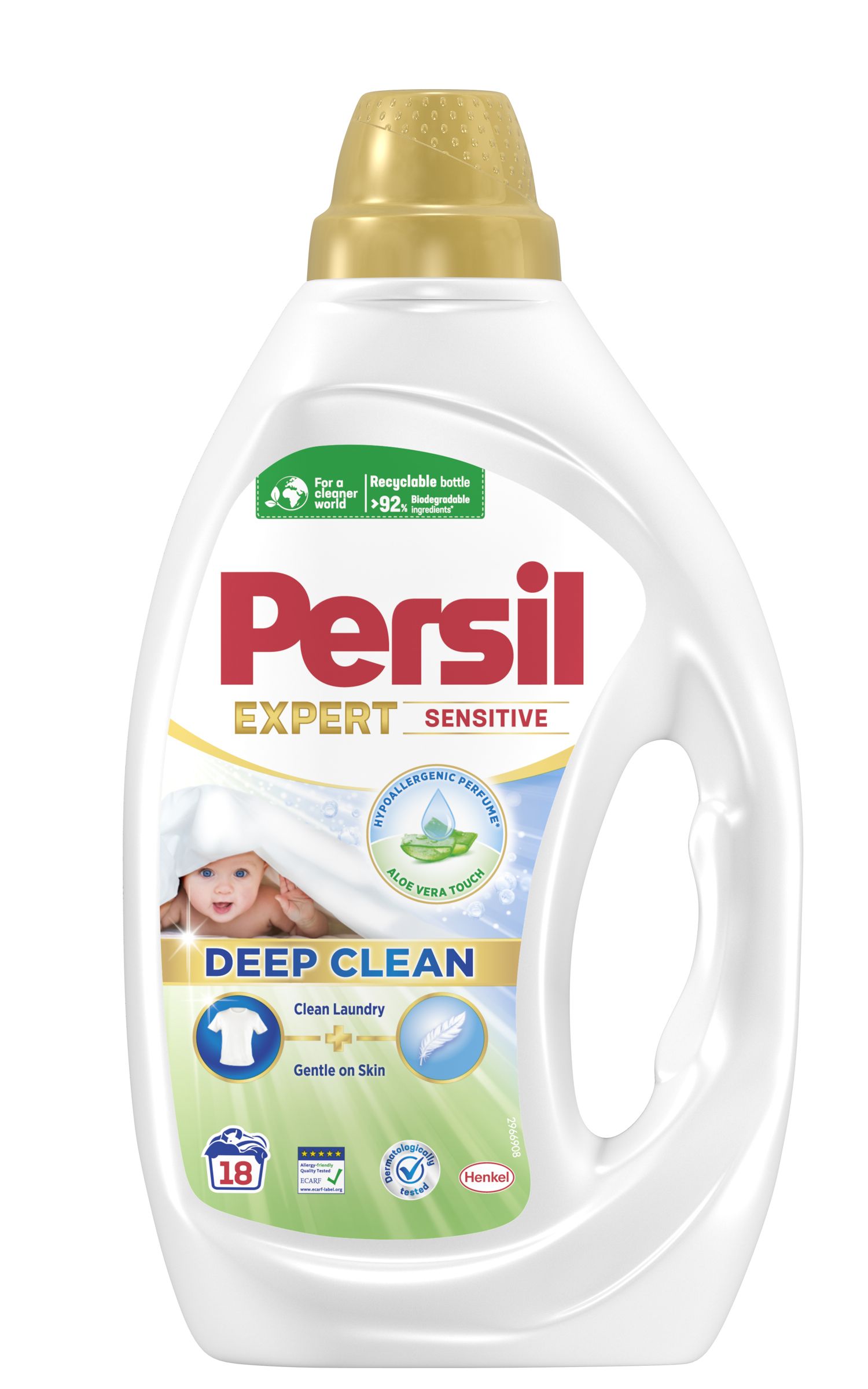 Persil Wasmiddel Gel Sensitive 18 Wasbeurten (810 ml)