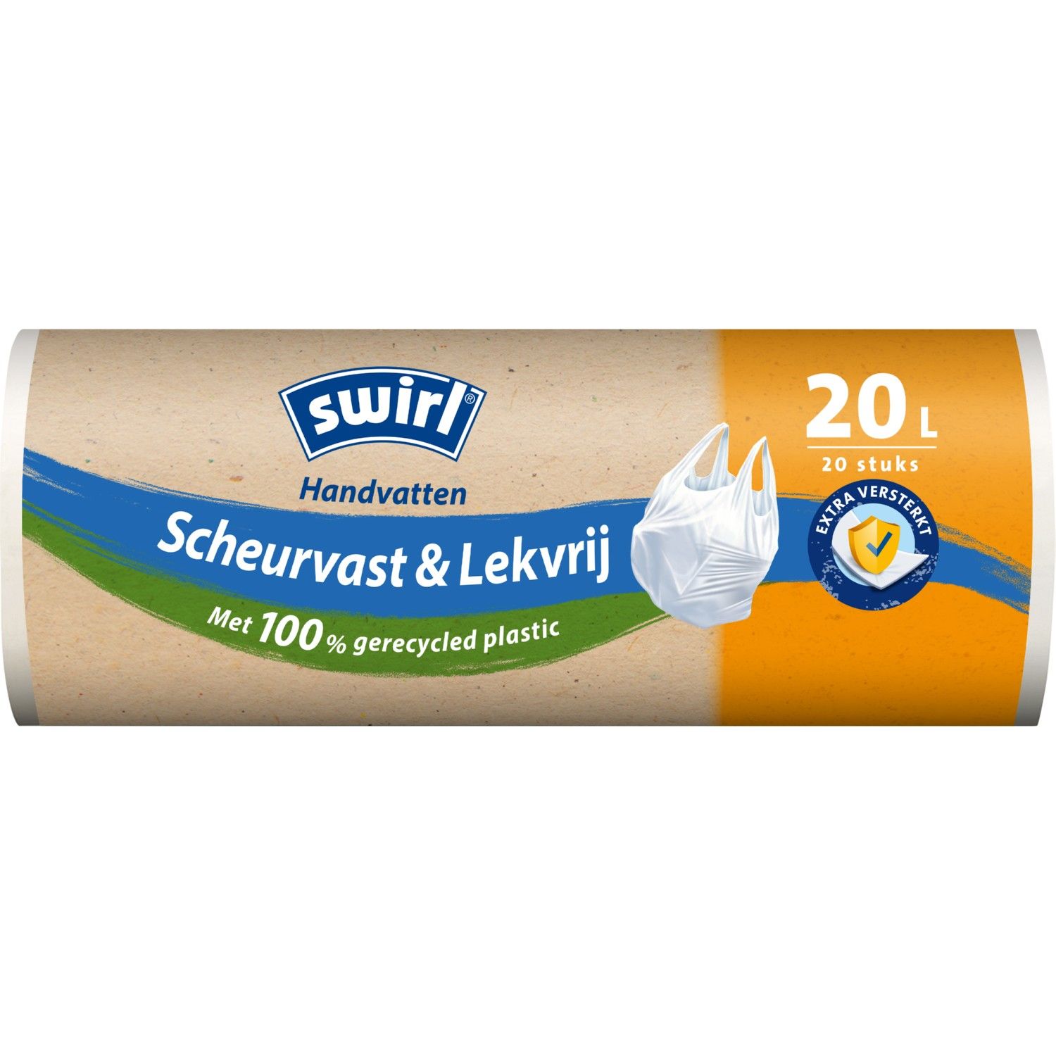 Swirl Scheurvast & Lekvrij Met Handvat 20 Liter (20 stuks)