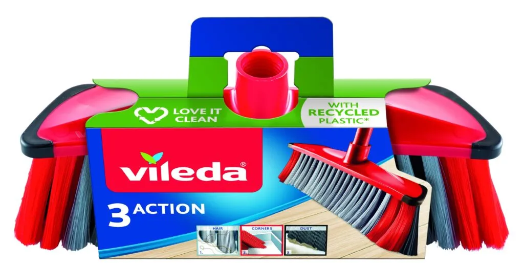 Vileda 3Action Binnen Bezem (1 stuk)
