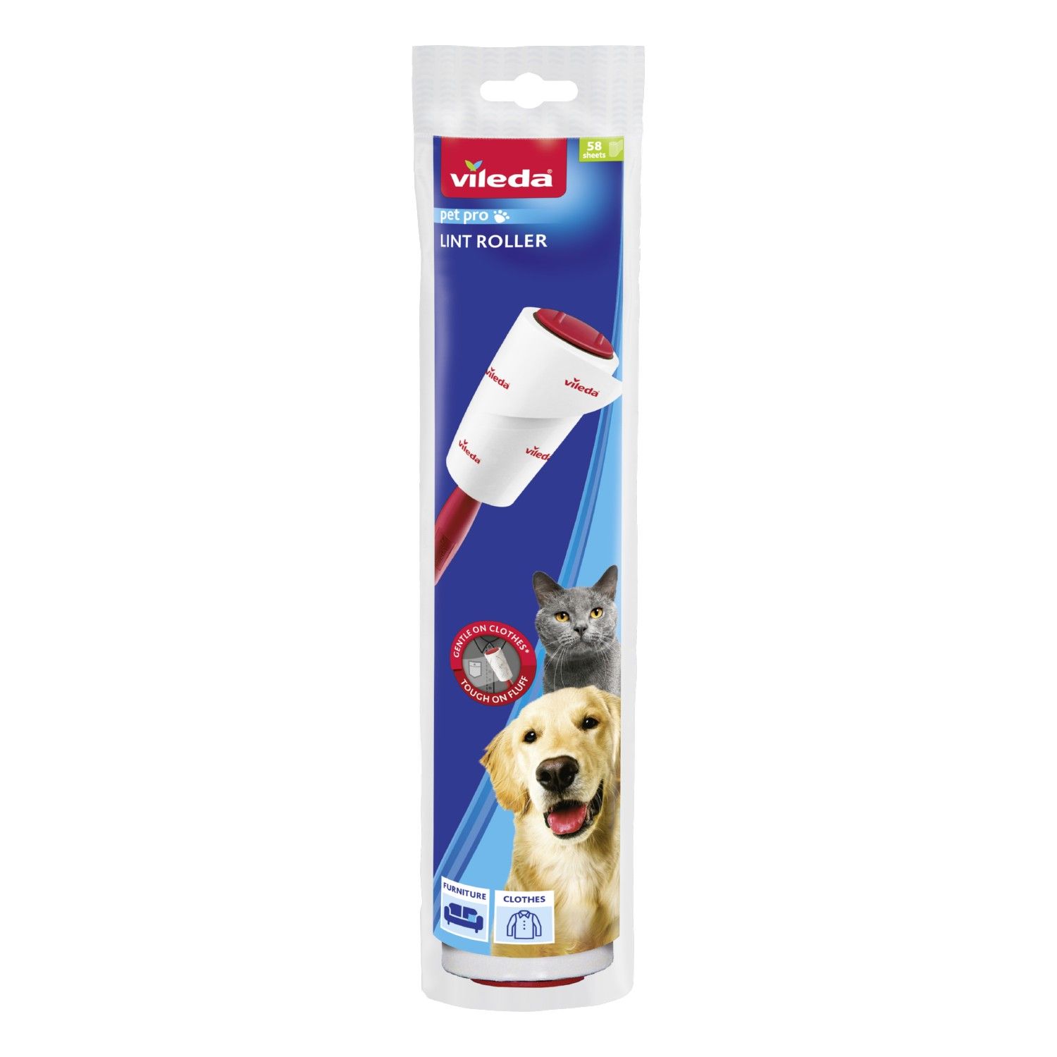 Vileda Kleefborstel Pet Pro 59 Bladen (1 stuk)