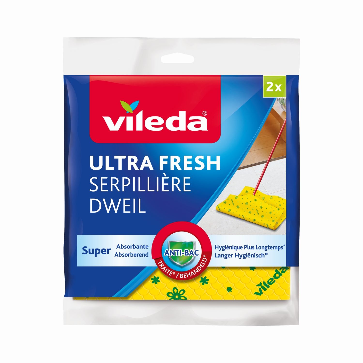 Vileda Ultra Fresh Dweil (2 stuks)