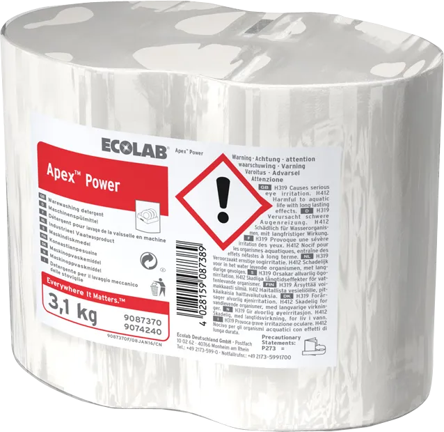 Ecolab Vaatwasmiddel Apex Power (3100 gr)