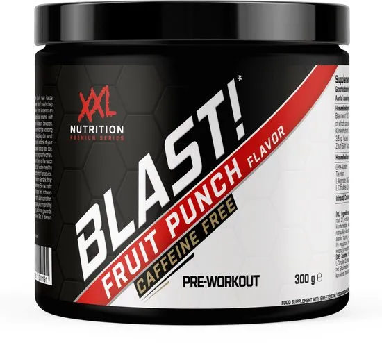 XXL Nutrition Blast Pre Workout Decafe Fruit Punch (300 gr)