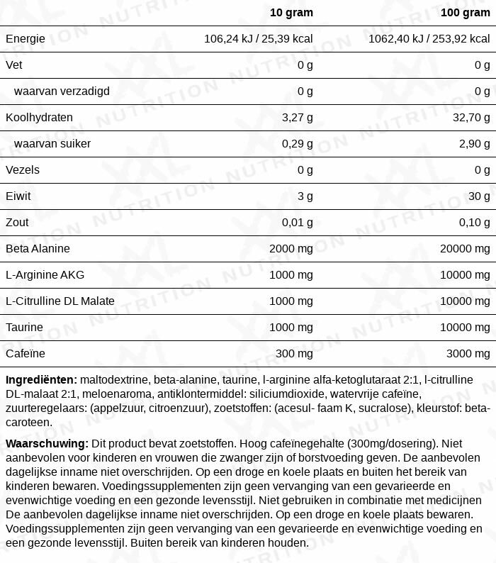 XXL Nutrition Blast Pre Workout Cherry (300 gr) - image 2