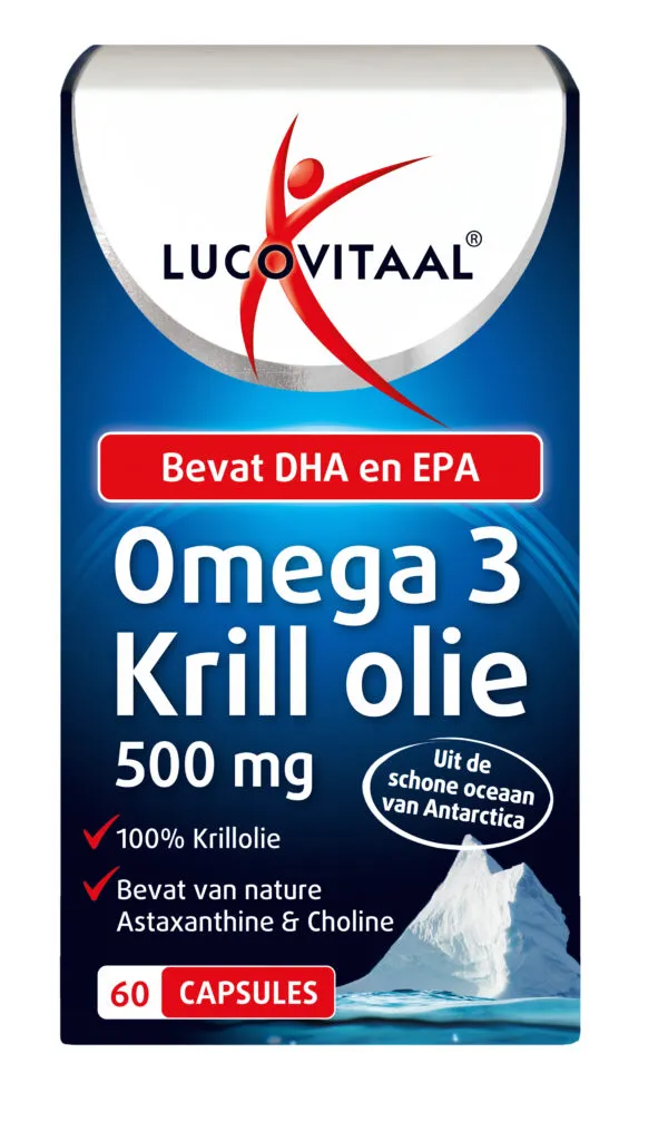 Lucovitaal Omega 3 Krill Olie 500mg (60 capsules)
