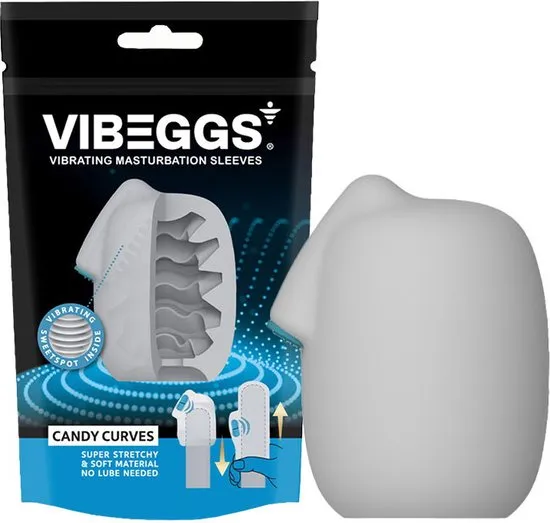 Vibeggs Candy Curves Vibrerende Masturbatie Sleeve (1 stuk)