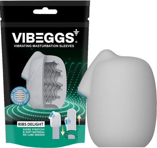 Vibeggs Ribs Delight Vibrerende Masturbatie Sleeve (1 stuk)