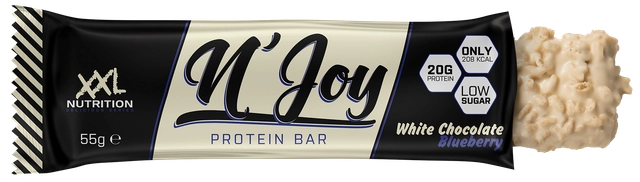 Xxl Nutrition N'Joy Protein Bar Witte Chocolade Blueberry (55 gr)