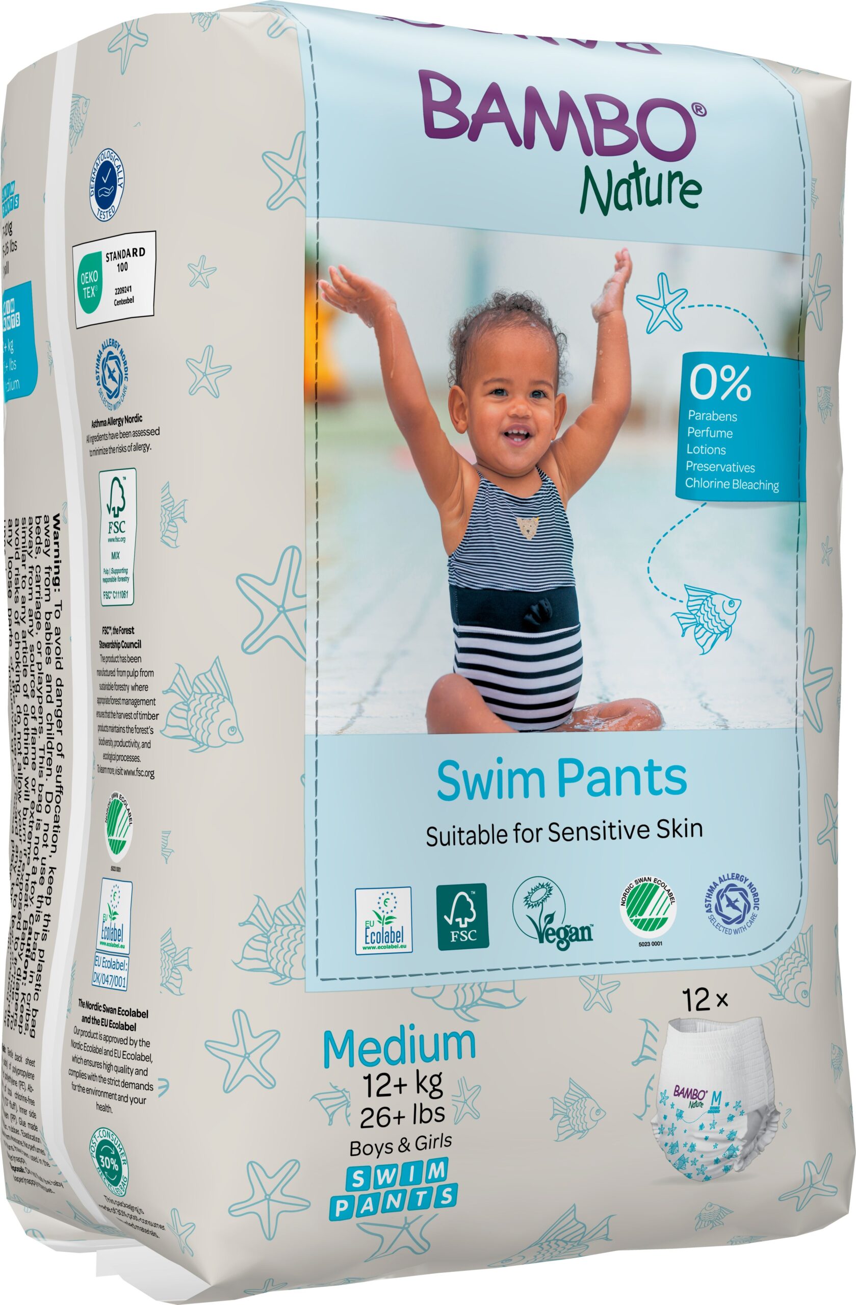 Bambo Nature Zwembroekjes M 12+Kg (12 stuks) - image 4