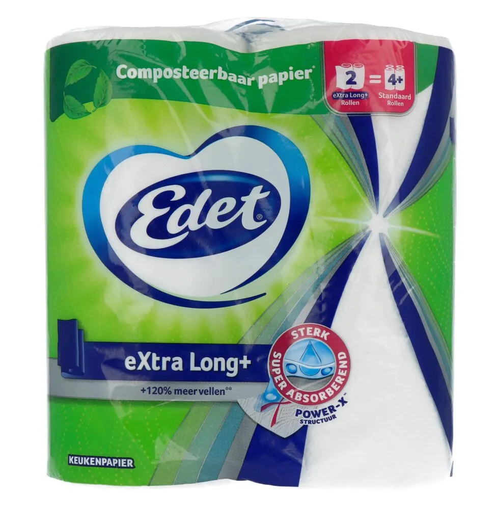 Edet Keukenpapier Extra Long (2 stuks)