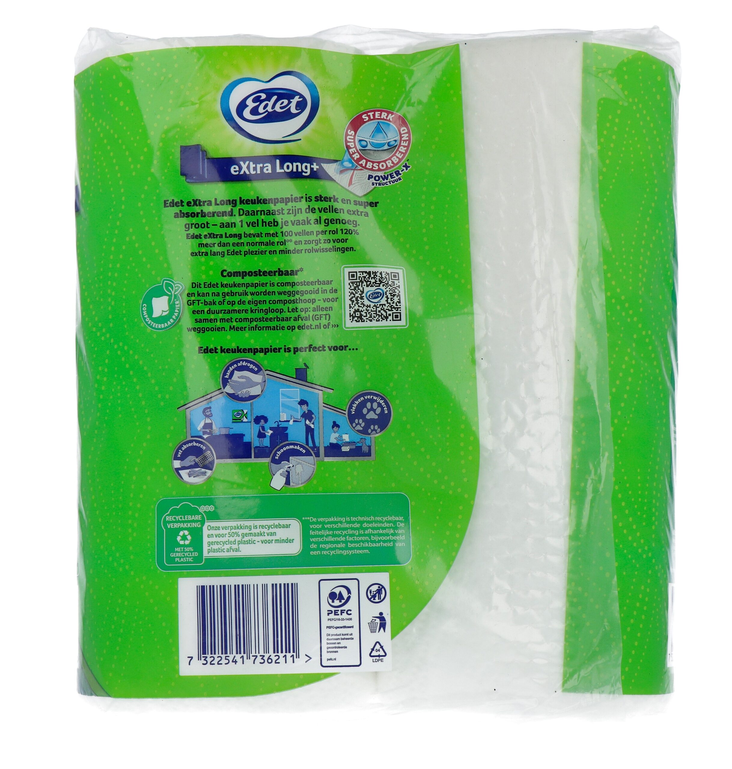 Edet Keukenpapier Extra Long (2 stuks)