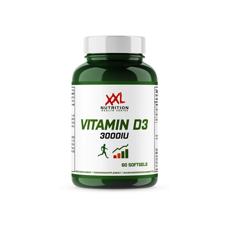 XXL Nutrition Vitamine D3 3000Iu (60 Softgels)