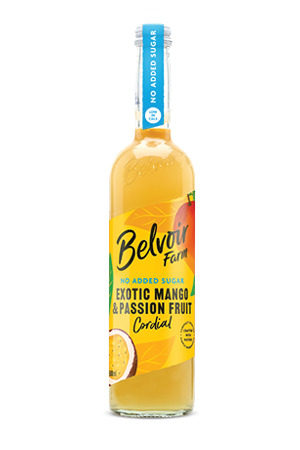Belvoir No added Sugar Mango & Passionfruit Cordial  (500 ml)