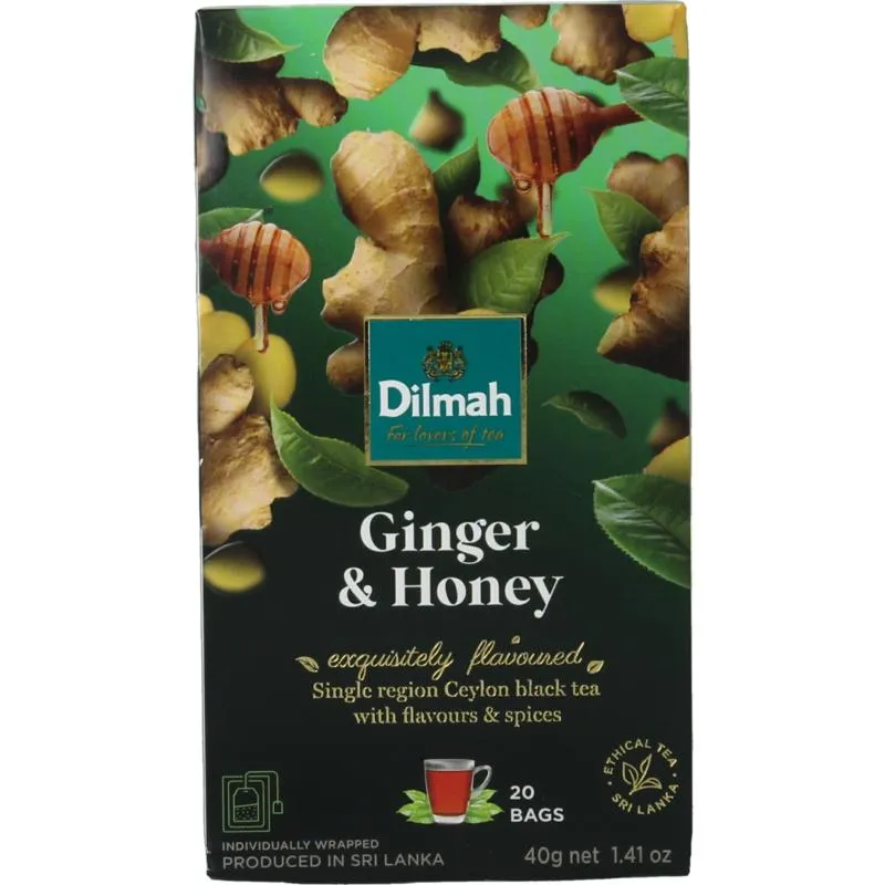 Dilmah Ginger & Honey Fun Tea (20 zakjes)