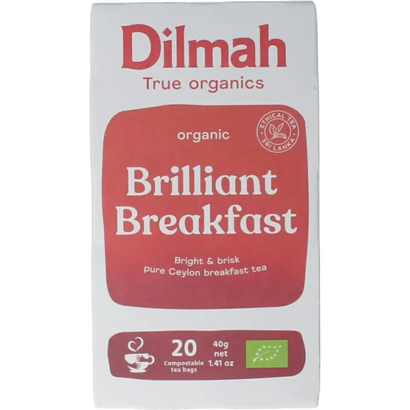 Dilmah Brilliant Breakfast Tea Bio (20 zakjes)