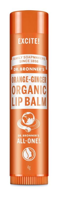Dr Bronner's Lipbalsem Sinaasappel Gember (4 gr)