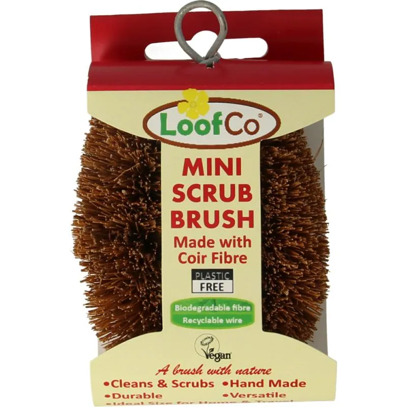 Loofco Mini Afwasborstel Kokos Bio (1 stuk)