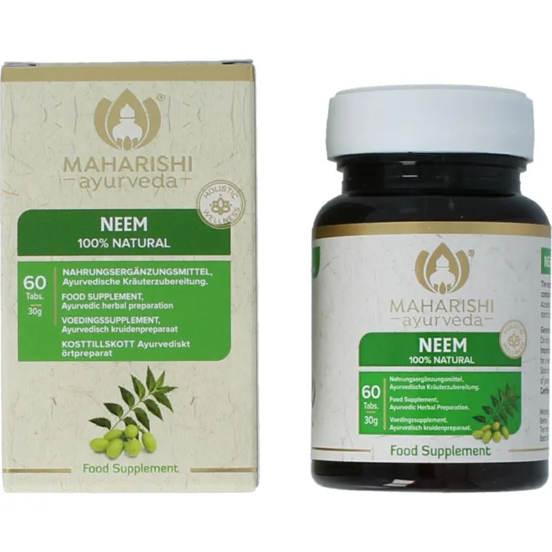 Maharishi Ayurveda Neem Ayurvedisch Enkelvoudig Kruid Natuurlijk (60 tabletten)