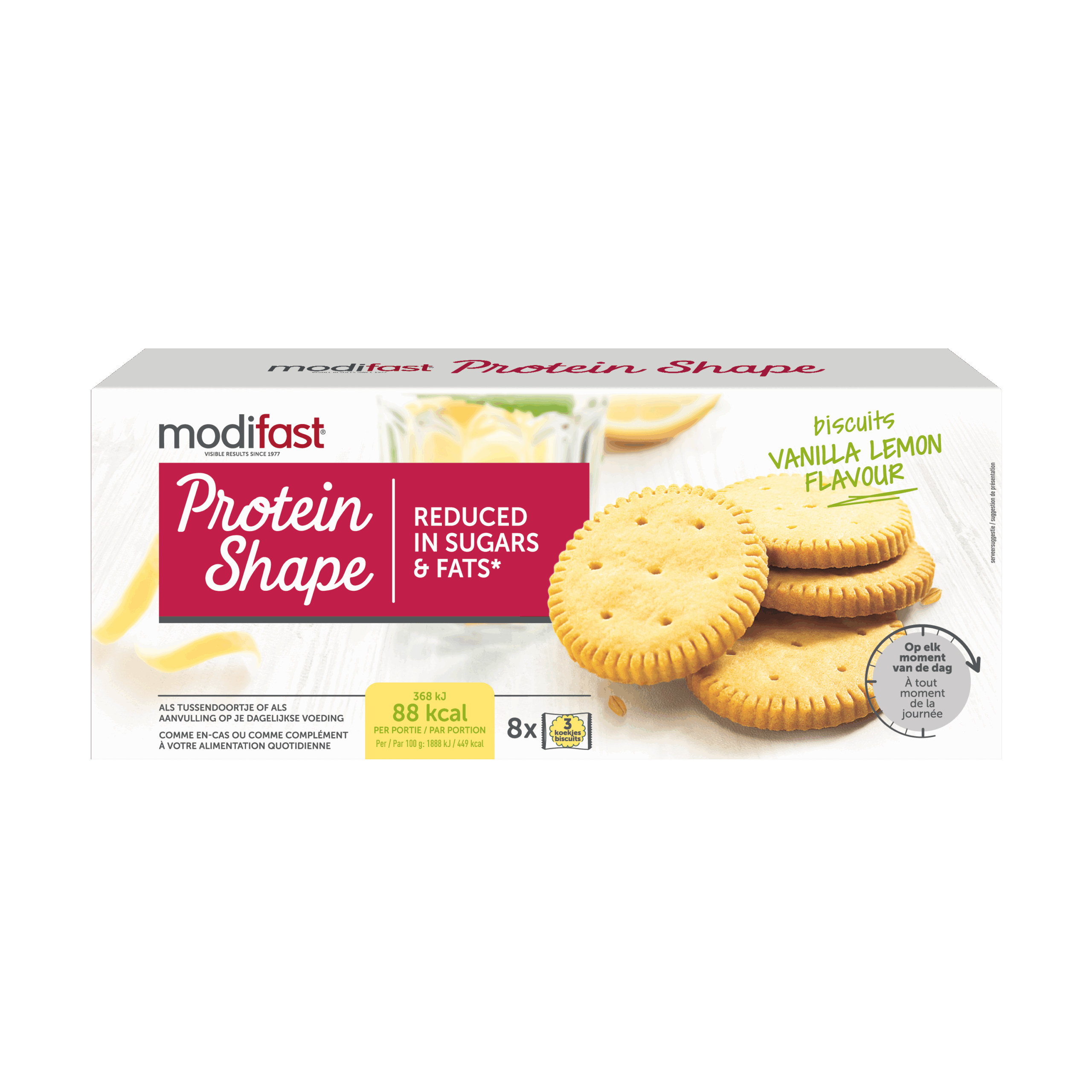 Modifast Protein Shape Biscuits Vanilla Lemon (8 x 3 stuks)