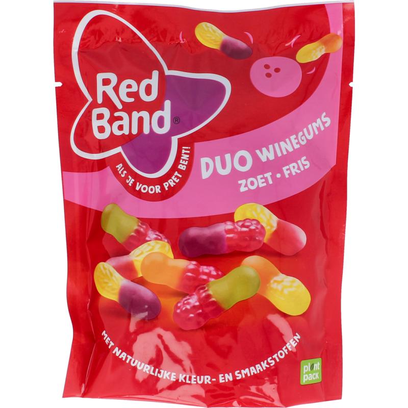 Red Band Winegums Duo Zoet Fris (215 gr)
