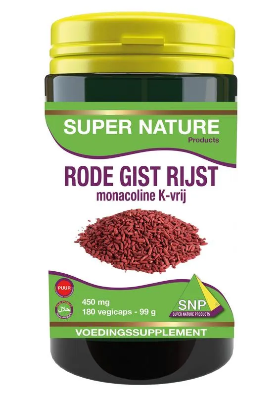 Snp Rode Gist Rijst Monacoline (180 vega capsules)