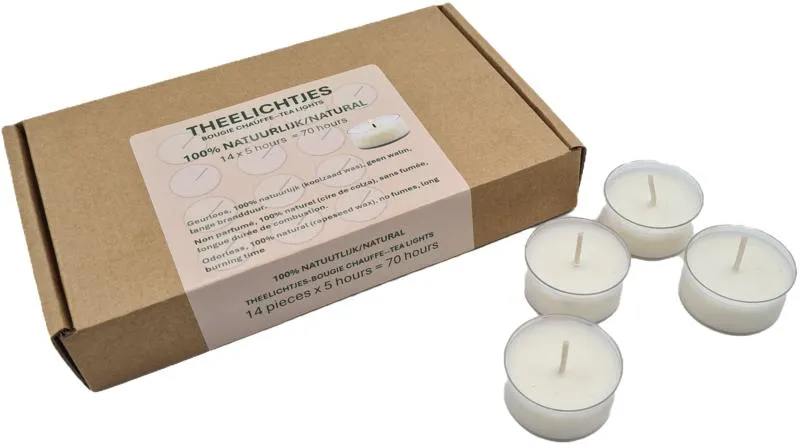 Soylites Natural Theelichtjes 14 Stukes (1 stuk)