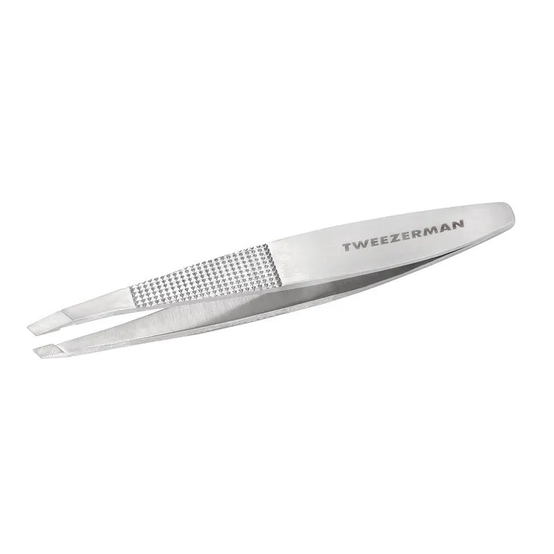 Tweezerman Slant Tweezer No Slip With Grip (1 stuk)