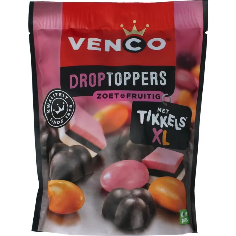 Venco Tikkels Drop & Fruit (245 gr)