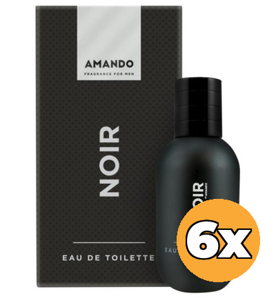 6x Amando Noir Eau de Toilette (50 ml)