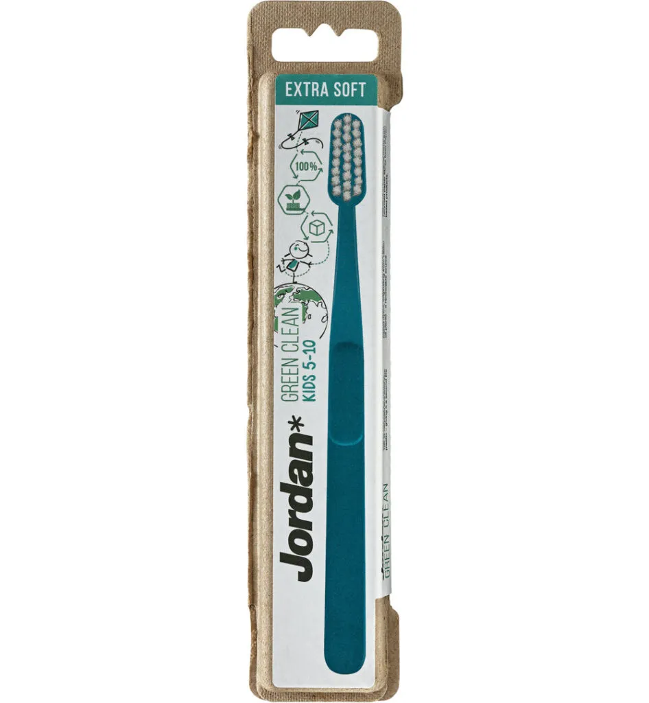 12x Jordan Tandenborstelgreen Clean Kids Extra Soft (1 stuk)