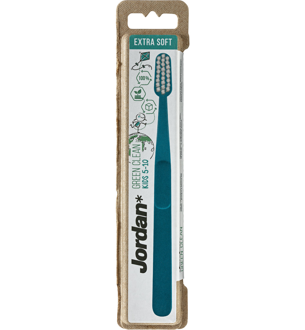 12x Jordan Tandenborstelgreen Clean Kids Extra Soft (1 stuk)