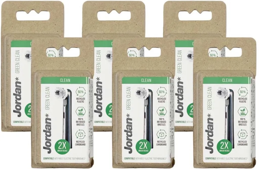 6x Jordan Green clean opzetborstel (2 stuks)