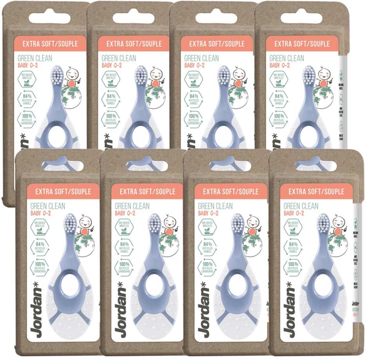 8x Jordan Green clean step 1 baby (1 stuk)