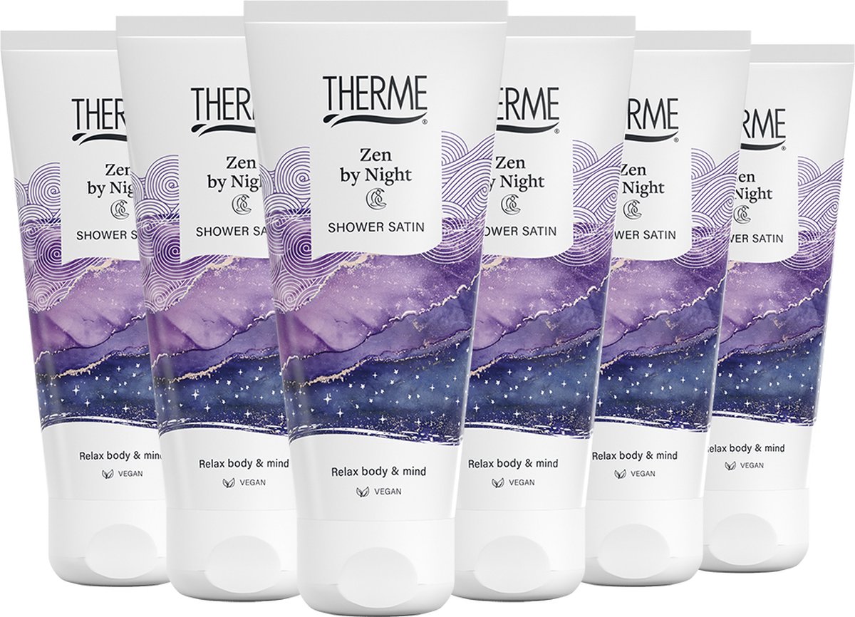 6x Therme Zen by night shower satin (200 ml)