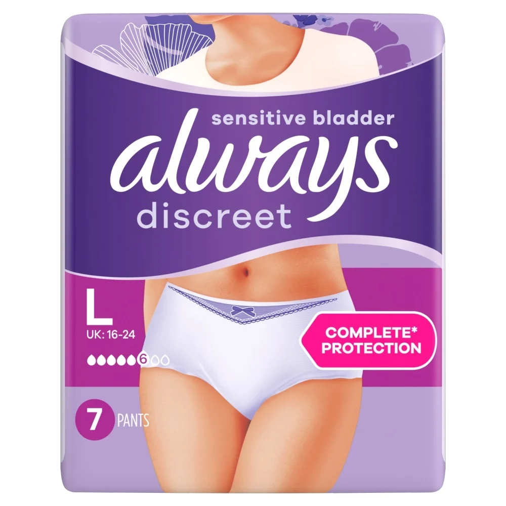Always Discreet Broekje Maat L Lage Taille (7 stuks)