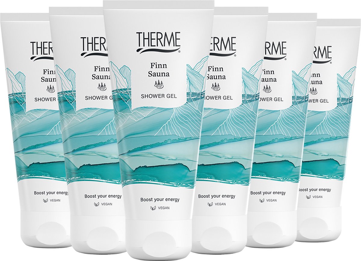6x Therme Finn sauna fresh showergel (200 ml)