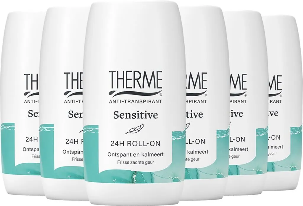 6x Therme Deoroller anti-transpirant sensitive (60 ml)