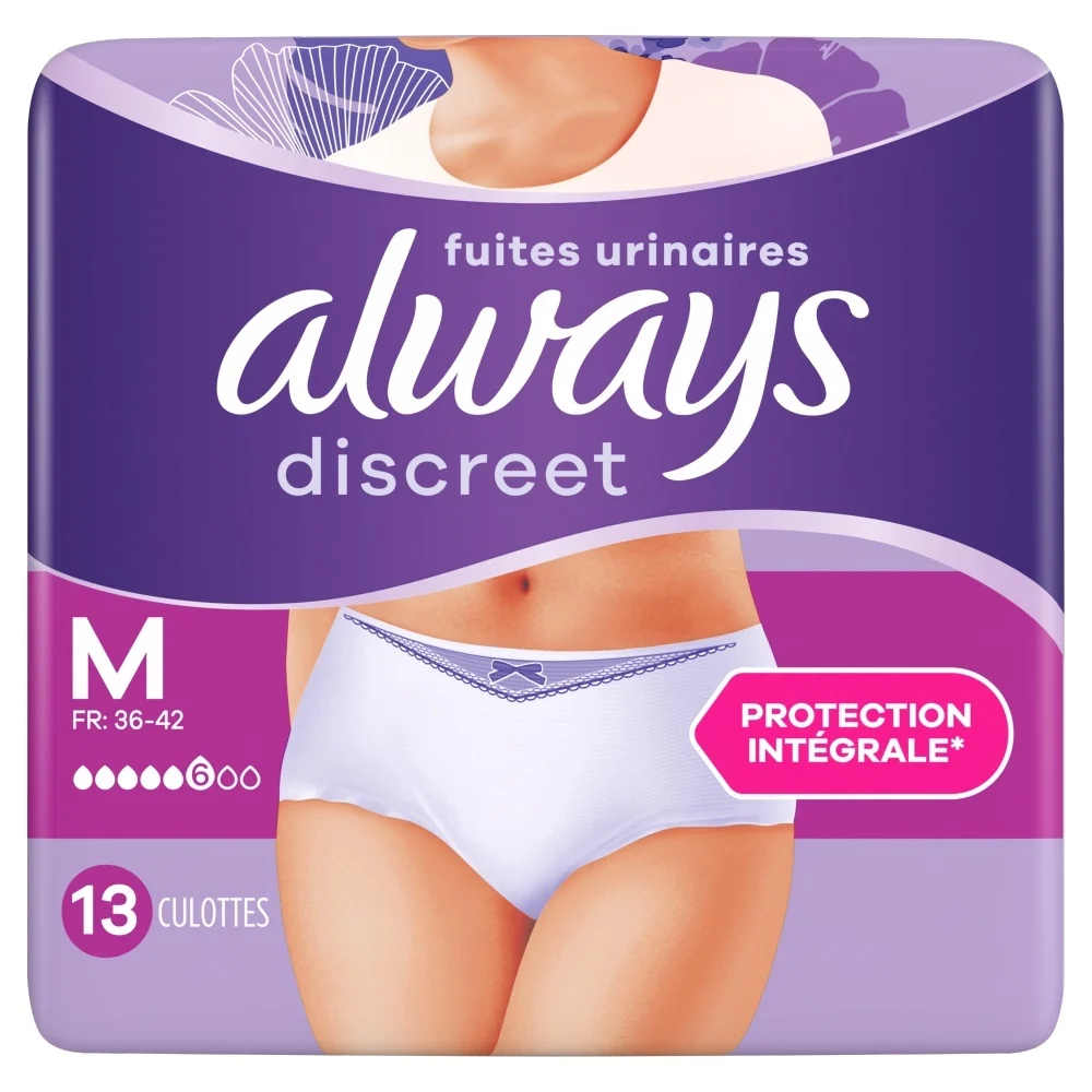 Always Discreet Broekje Maat M Lage Taille (13 stuks)