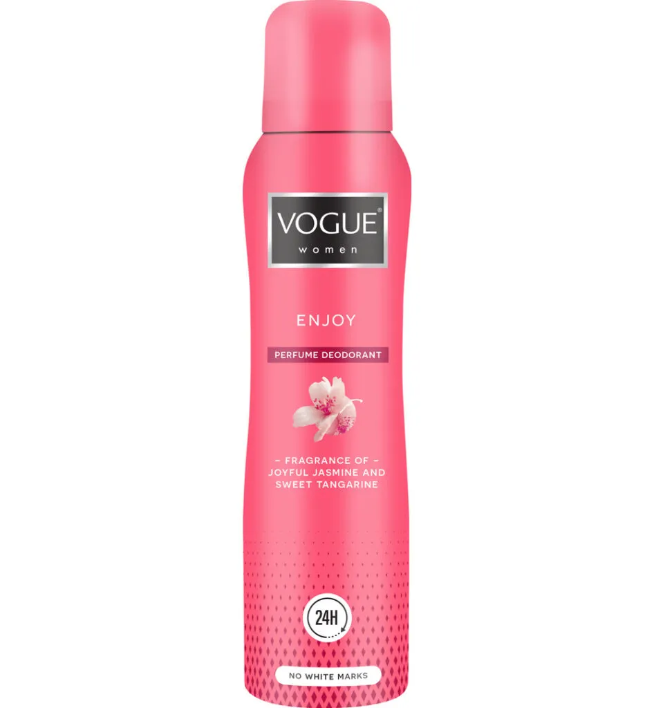 6x Vogue Women Cosmetics enjoy parfum deodorant (150 ml)
