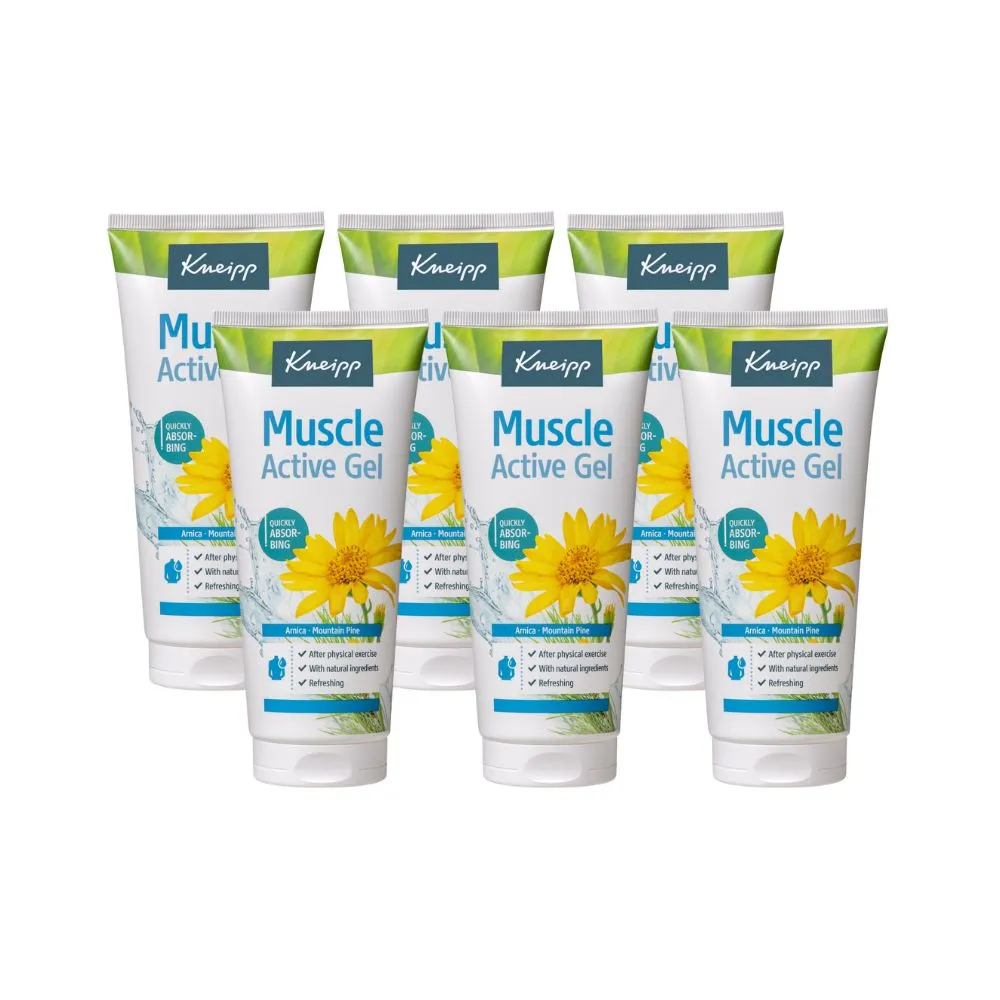 6x Kneipp Arnica Muscle Active Gel (200 ml)