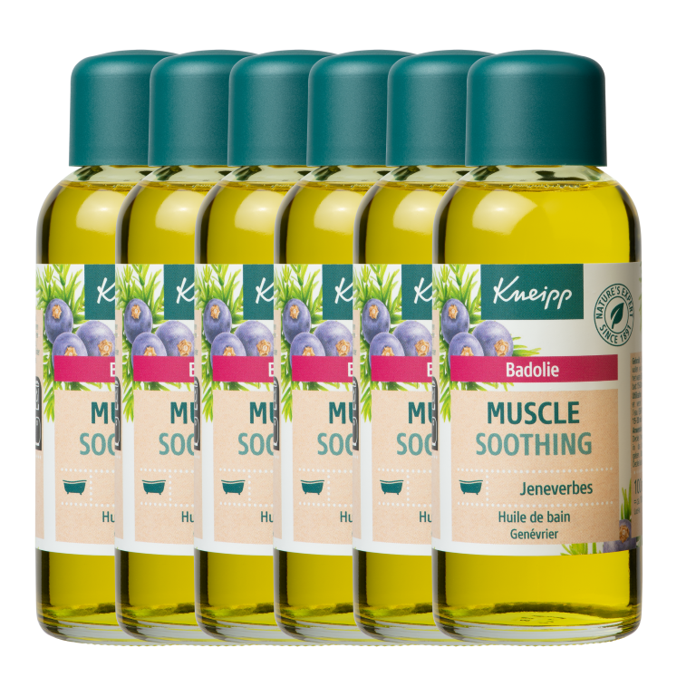 6x Kneipp Muscle soothing badolie jeneve (100 ml)