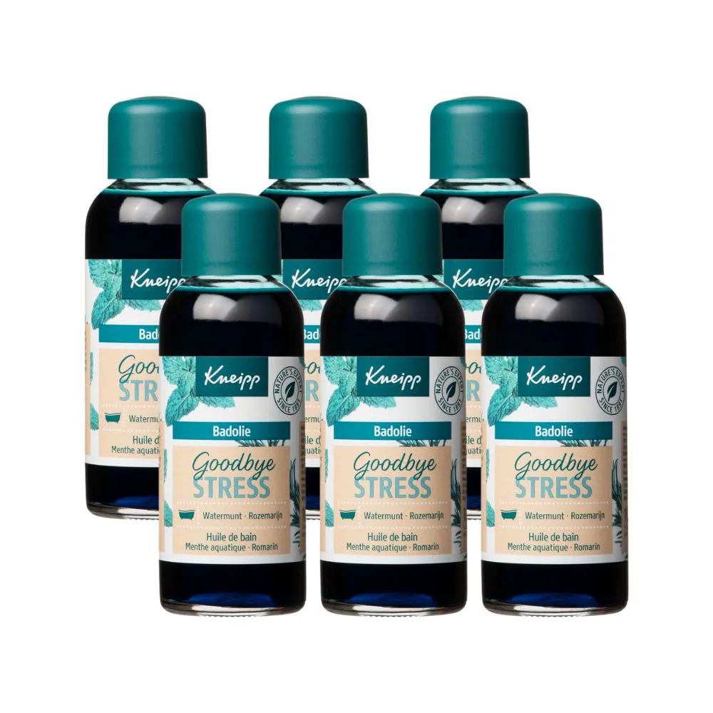 6x Kneipp Badolie goodbye stress (100 ml)