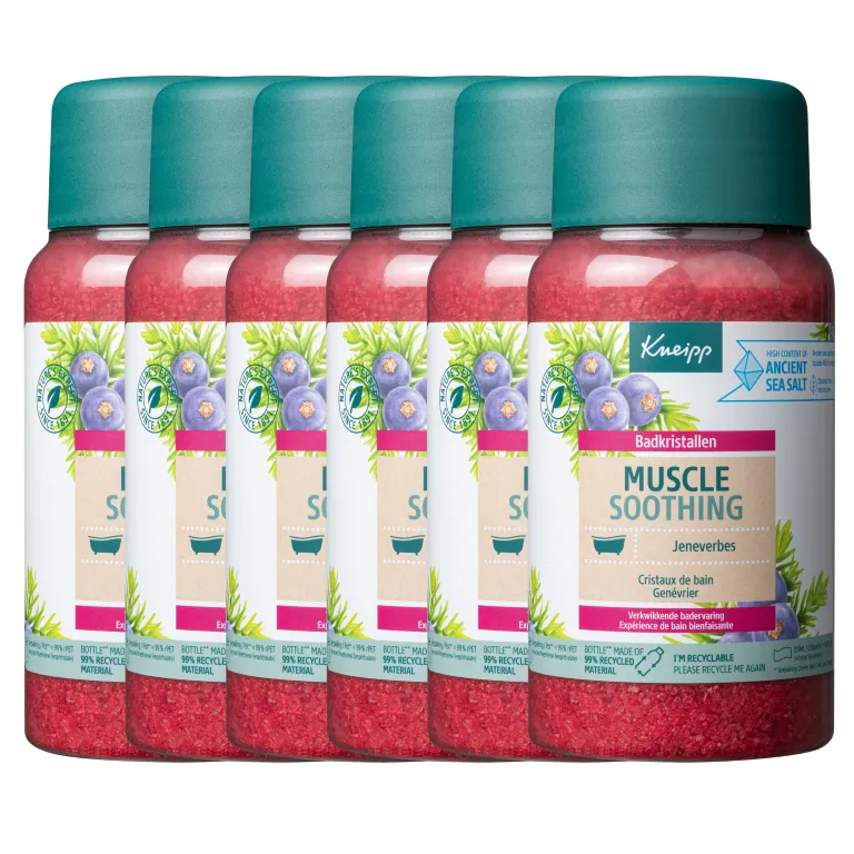 6x Kneipp Muscle soothing badkristallen (600 gr)